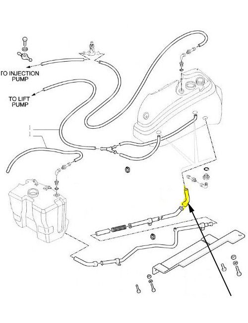 Manicotto flessibile serbatoio New Holland - cod 5193576