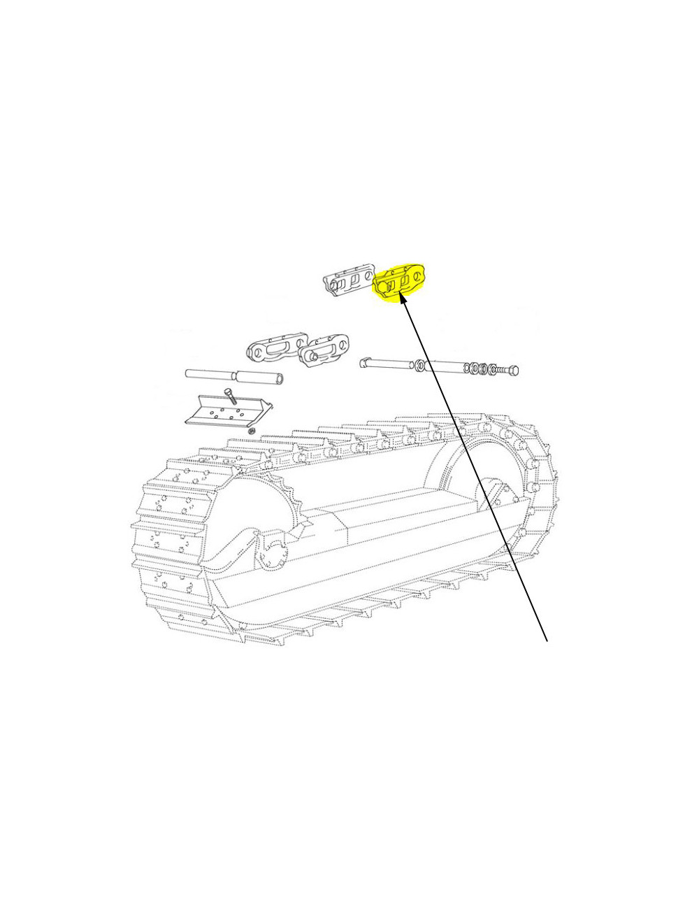 Maglia del cingolo destro New Holland -  cod 5193543