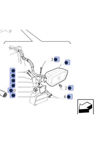 Proiettore sinistro Ricambio originale CNH codice - 82014951