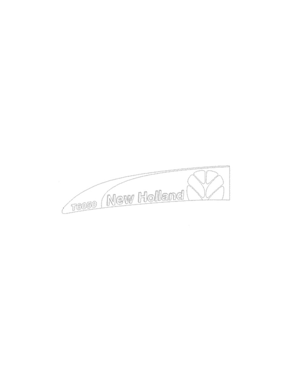 Decalcomania lato sinistro per T6050 New Holland - cod 87543323