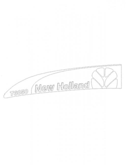 Decalcomania lato destro per T6050 New Holland - cod 87543324