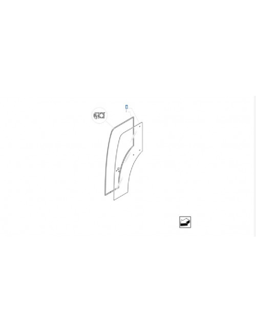 Cristallo porta New Holland - cod 87301767