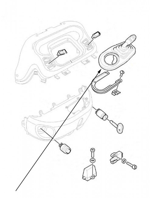 Interruttore devialuci New Holland - cod 5170406