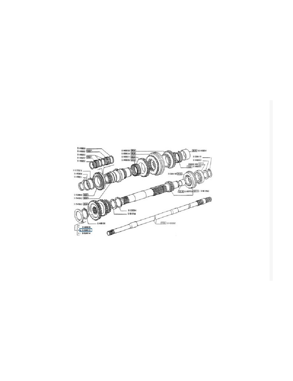 Anello spessore cambio New Holland - cod 5159013