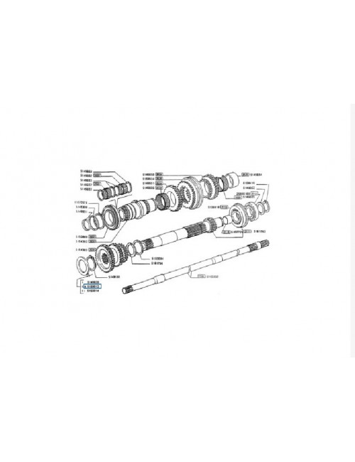 Anello spessore cambio New Holland - cod 5159013