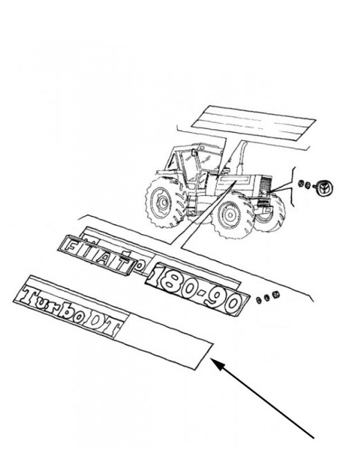 Decalcomania New Holland - cod 5136872