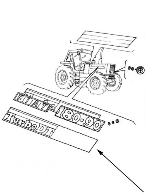 Decalcomania lato sinistro New Holland – cod 5136873