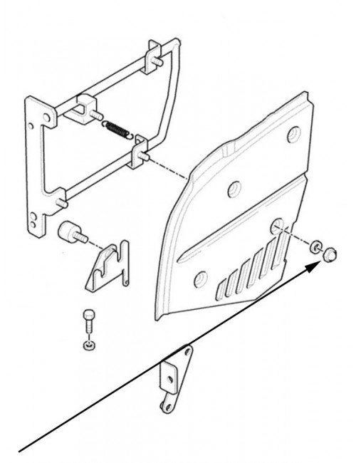 Dado griglia laterale New Holland - cod 16109677