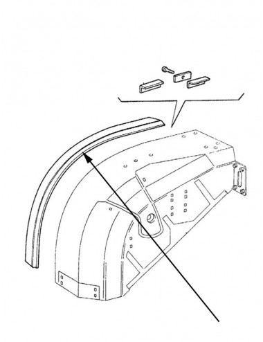 Paraspruzzi laterale destro New Holland - cod 5165672