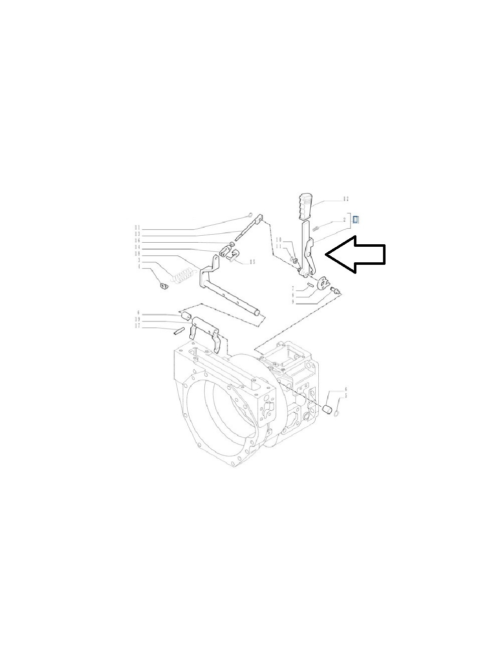 Leva New Holland - cod. 87289630 Leva New Holland - cod. 87289630