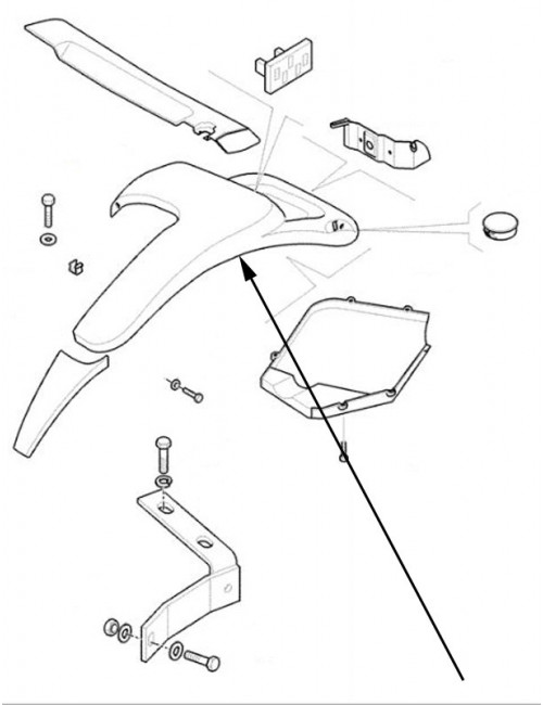 parafango lato sinistro New Holland - cod 87554851