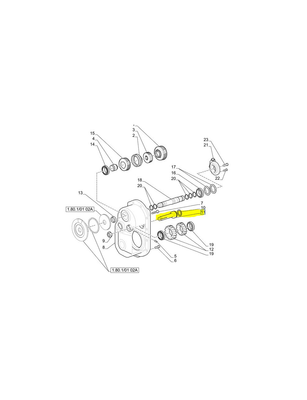 Albero New Holland - cod 133100270014