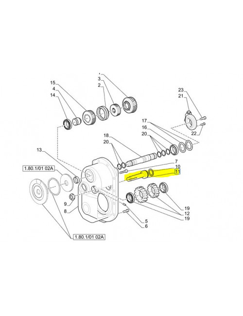 Albero New Holland - cod 133100270014