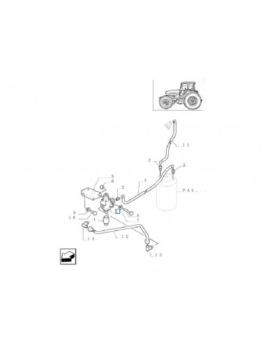 Distributore idraulico freno rimorchio New Holland - cod 82001015