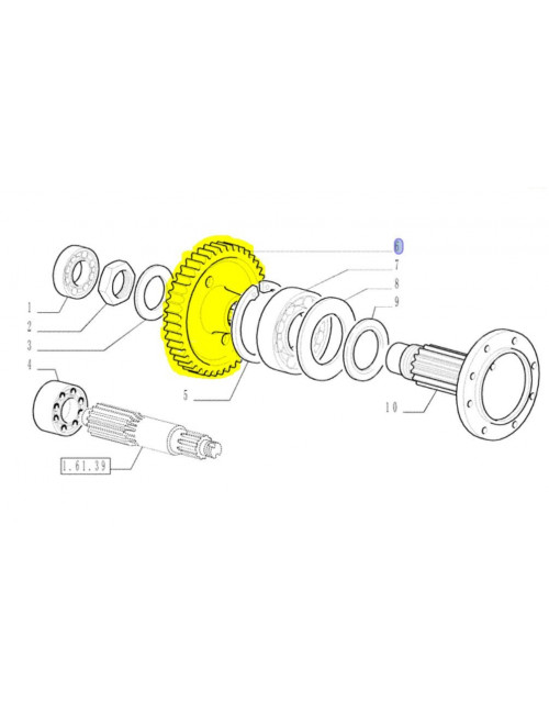 Ingranaggio riduttore New Holland - cod 47137511