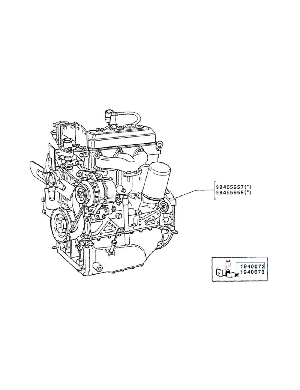 Serie guarnizioni motore New Holland - cod 1940072 Serie guarnizioni motore New Holland - cod 1940072