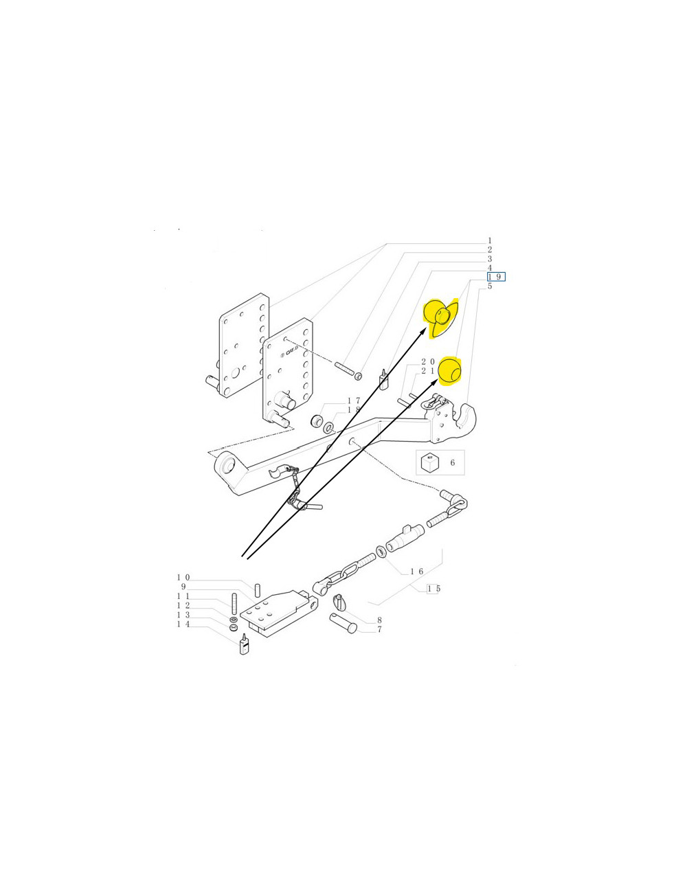 Boccola a ganci rapidi New Holland -cod 9975919 Boccola a ganci rapidi New Holland -cod 9975919