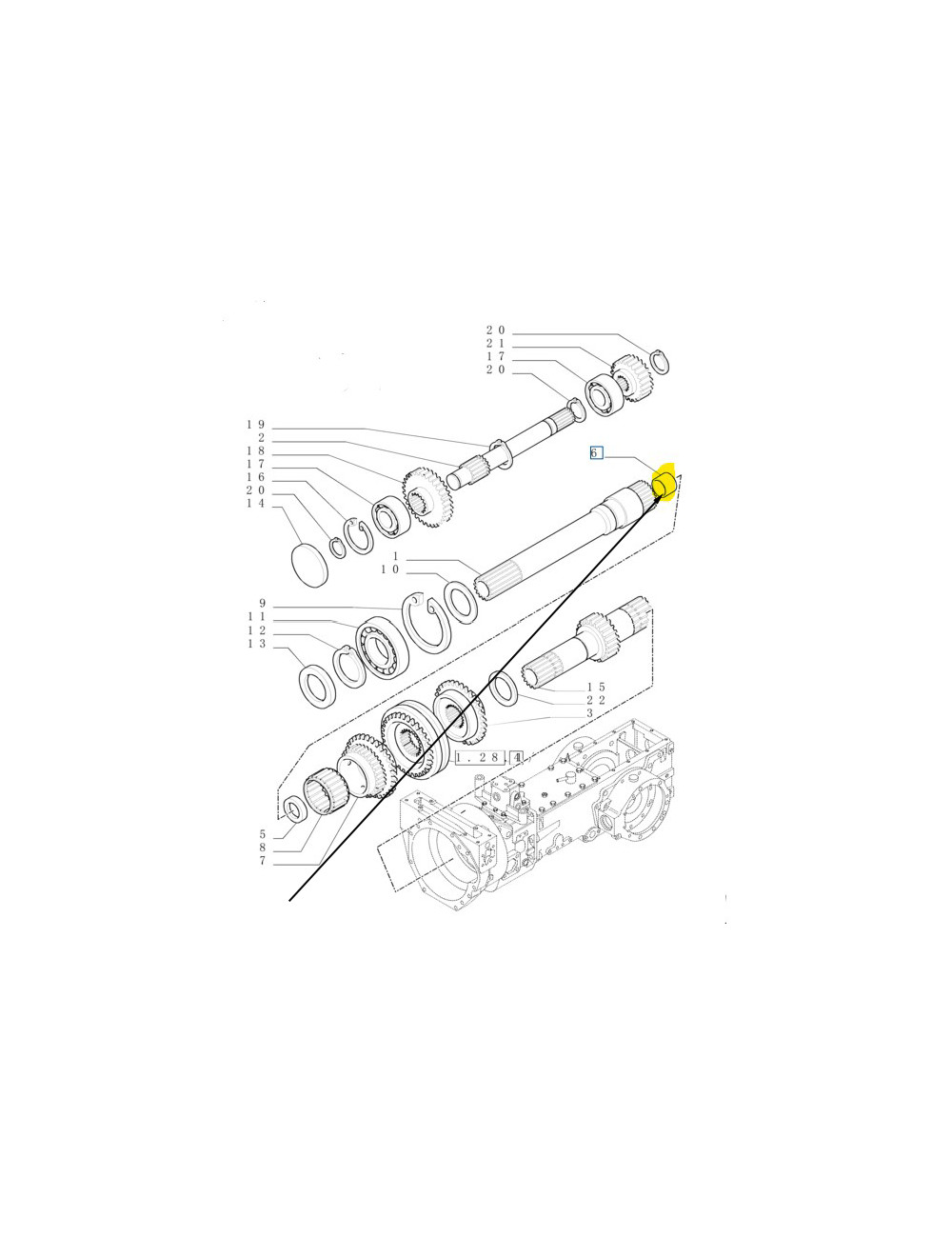 Boccola albero primario New Holland - cod 9976153 Boccola albero primario New Holland - cod 9976153