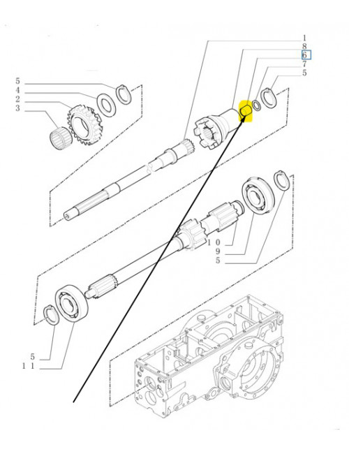 Boccola presa di forza indipendente New Holland - cod 9976067