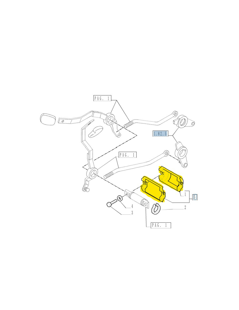 Coperchio comandi esterni sollevatore New Holland - cod 47127856