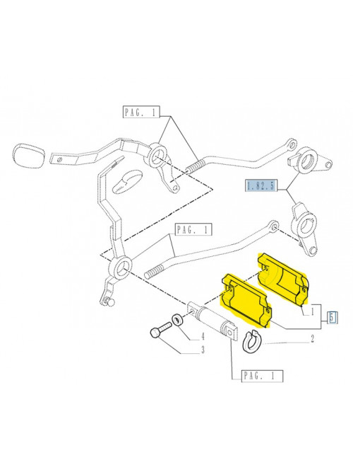 Coperchio comandi esterni sollevatore New Holland - cod 47127856