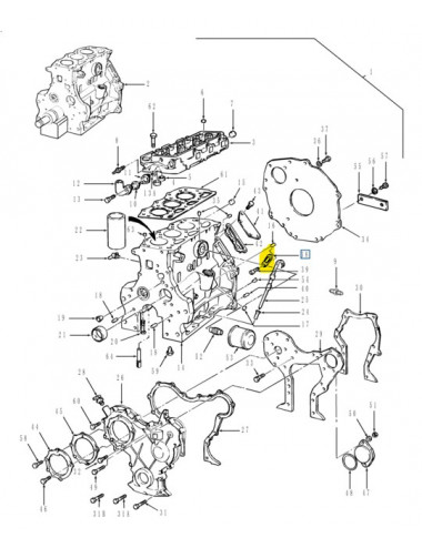 Coperchio piastra motore New Holland - cod 81804217