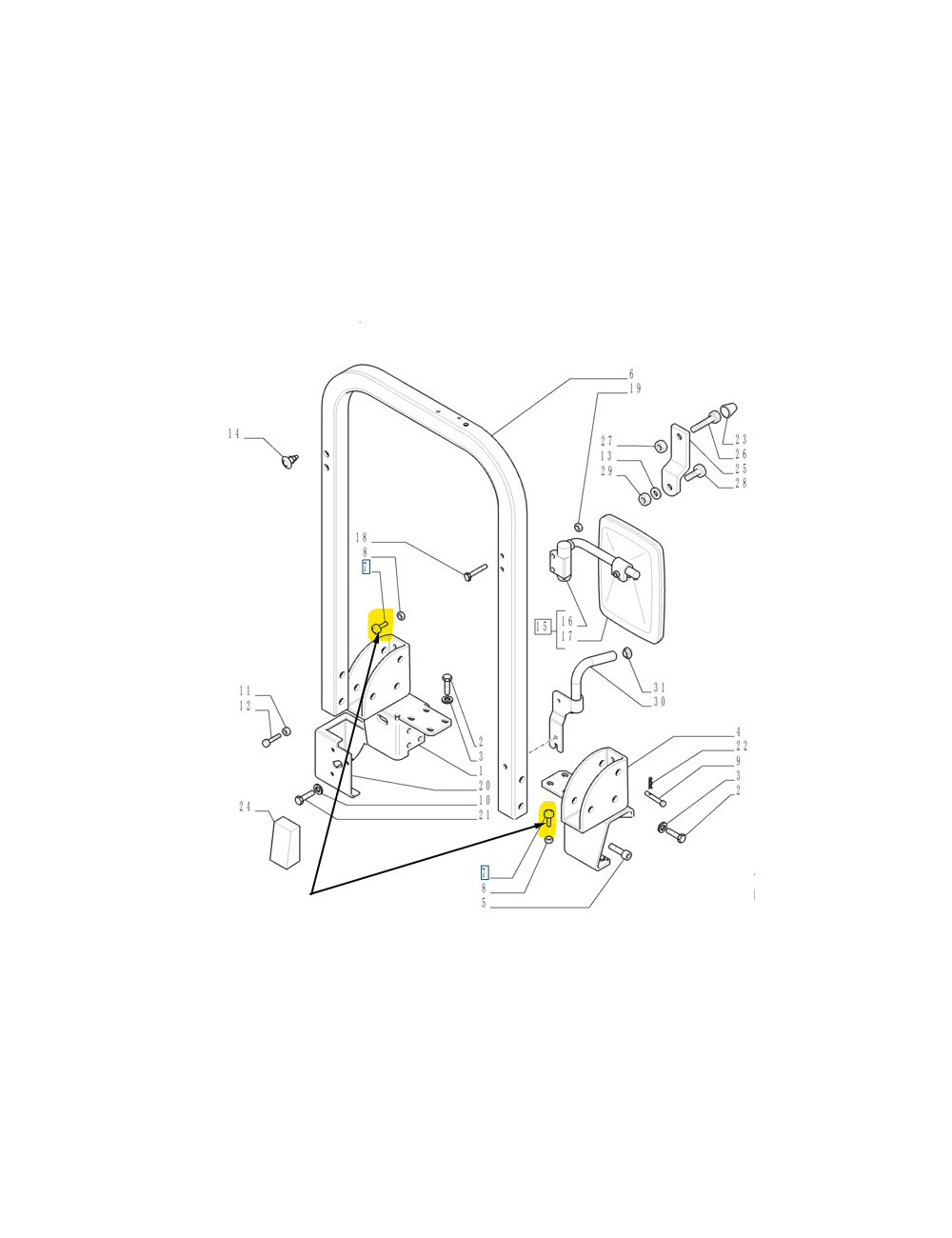 Cuscino tampone New Holland - cod 9976548