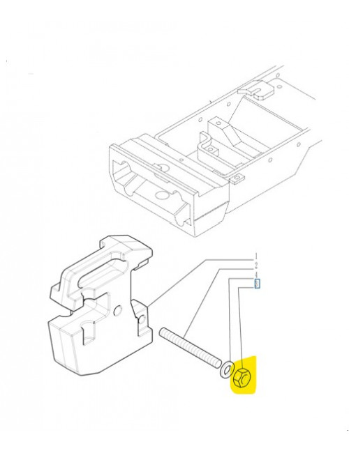 Dado supporto ant. zavorre New Holland -cod 9975283