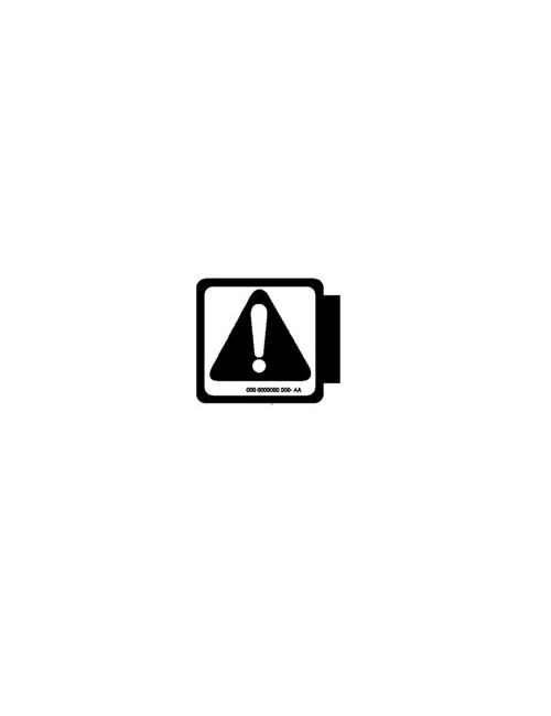 Decalcomania attenzione New Holland - cod 87672091