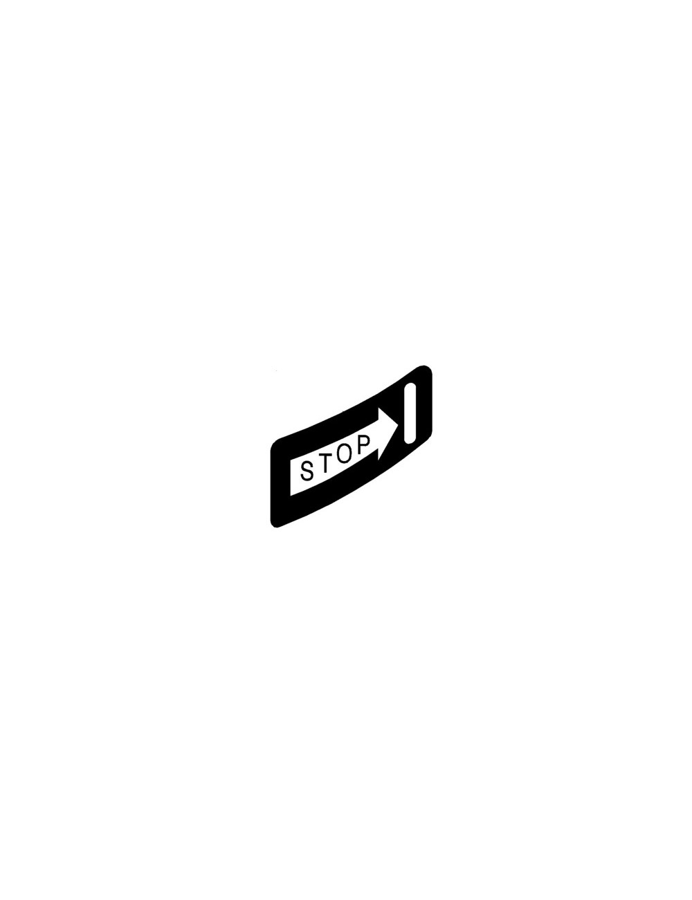 Decalcomania "stop" New Holland - cod 5181410