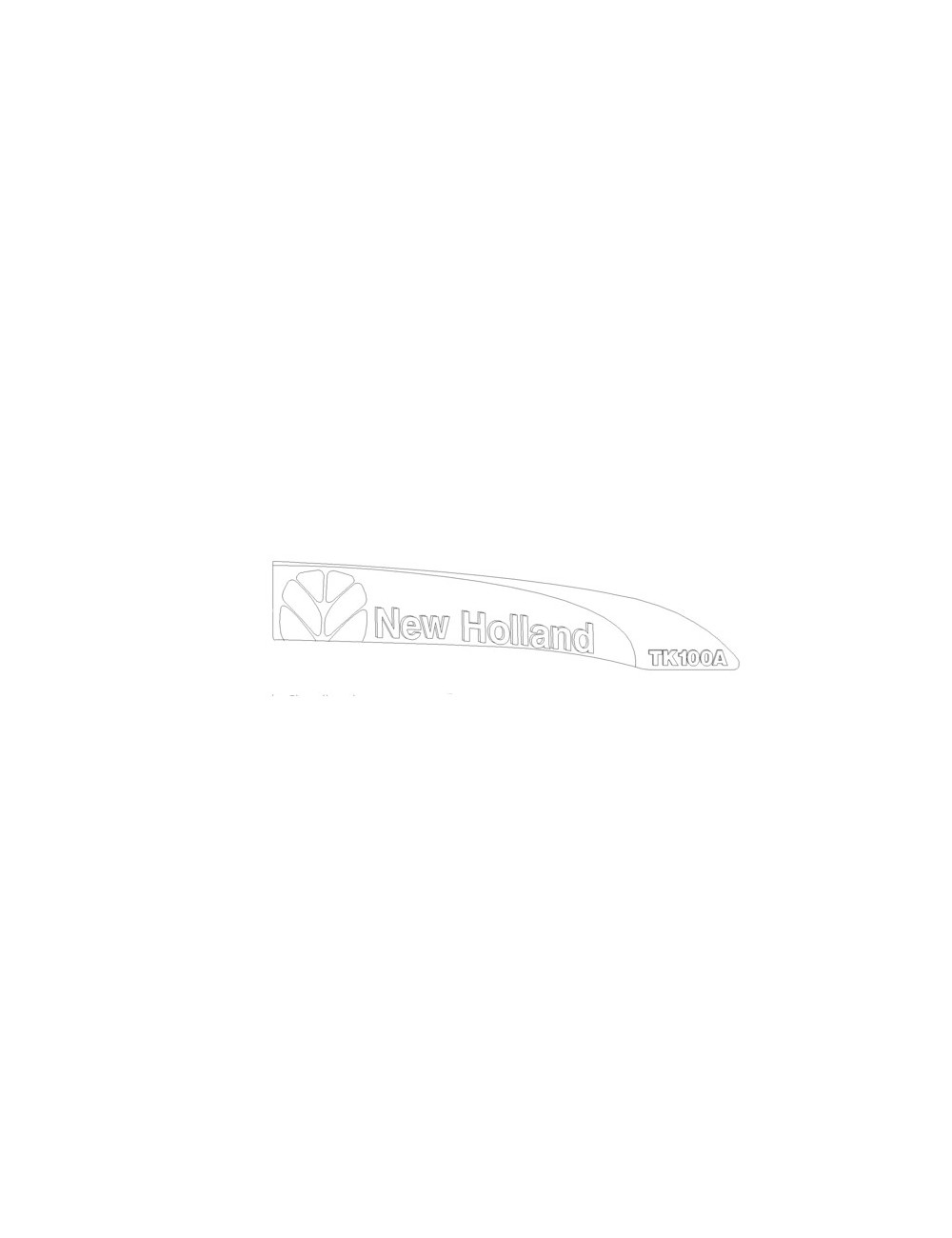 Decalcomania lato destro New Holland - cod 47137232 Decalcomania lato destro New Holland - cod 47137232