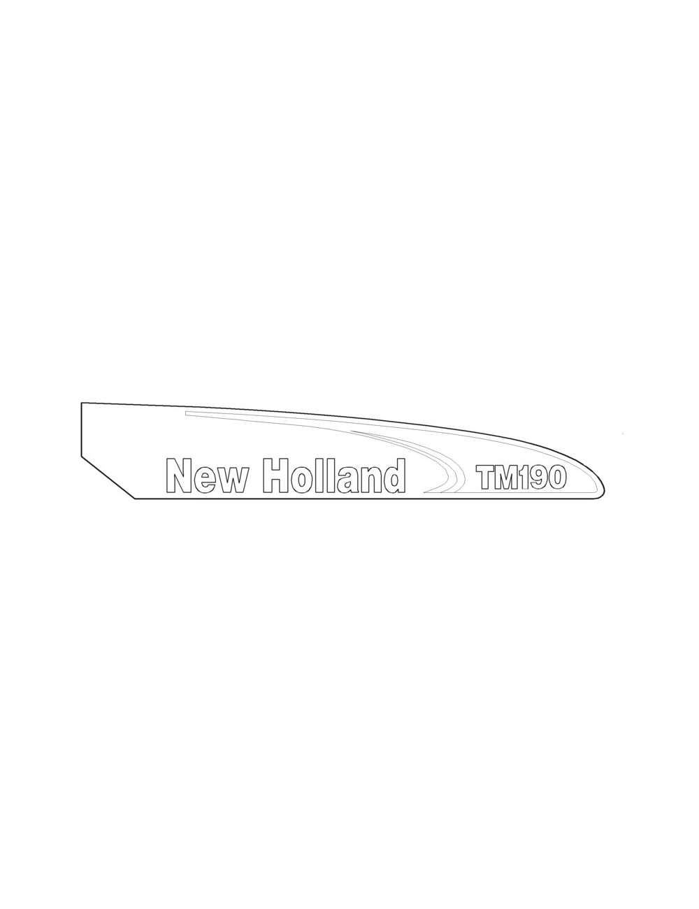 Decalcomania lato destro New Holland - cod 82030901 Decalcomania lato destro New Holland - cod 82030901