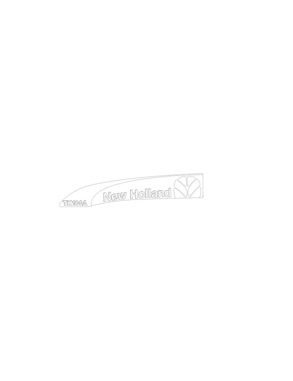 Decalcomania lato sinistro New Holland - cod 47137231