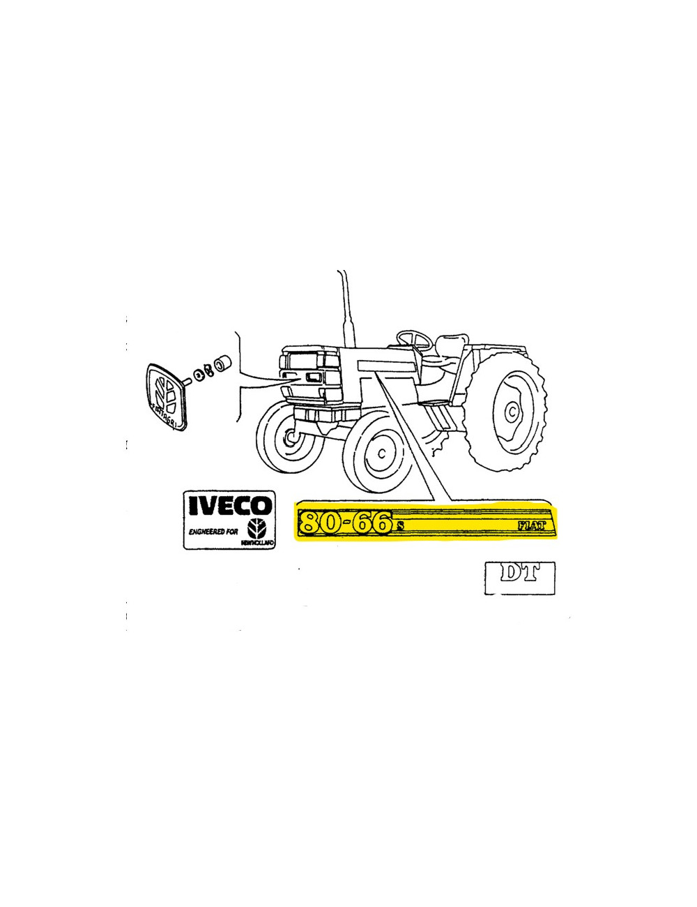 Decalcomania New Holland - cod 5163123 Decalcomania New Holland - cod 5163123