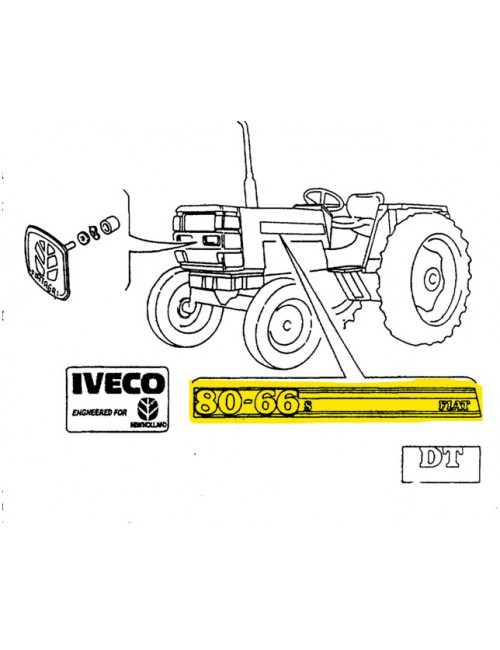 Decalcomania New Holland - cod 5163124