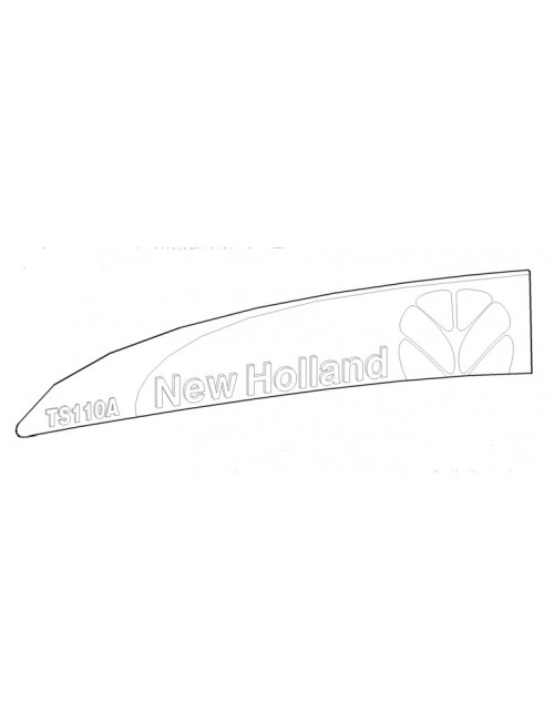 Decalcomania sigla modello TS110A New Holland destro - cod 82039918