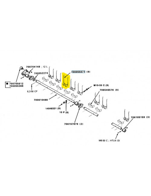 Dente New Holland - cod 700055071