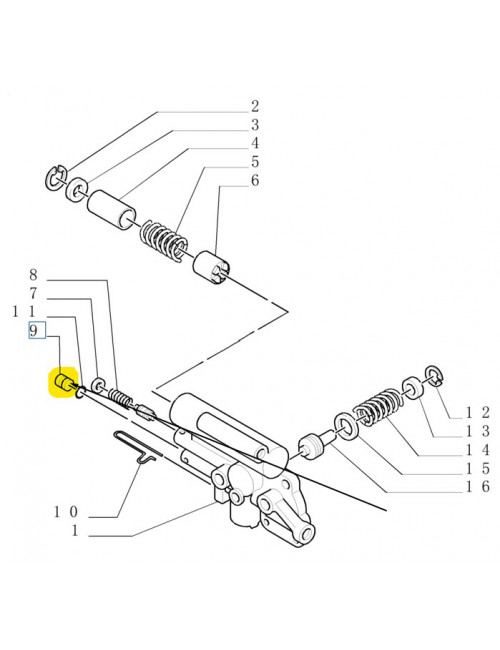 Fermo per valvola idraulica freni New Holland - cod 81866165