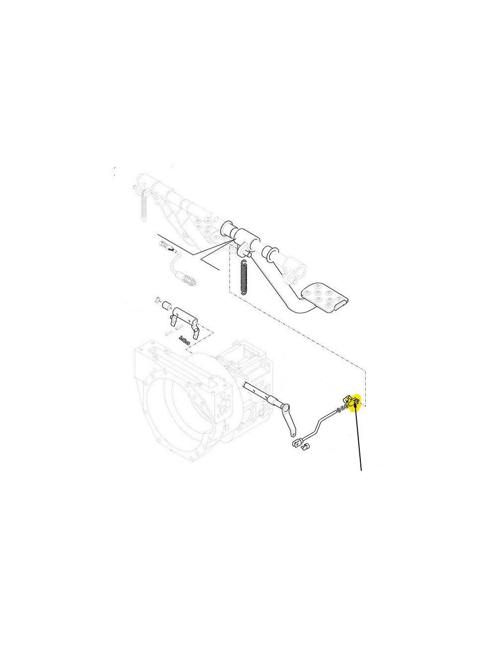 Forcellino comando pedali frizione New Holland -cod 9975055 Forcellino comando pedali frizione New Holland -cod 9975055