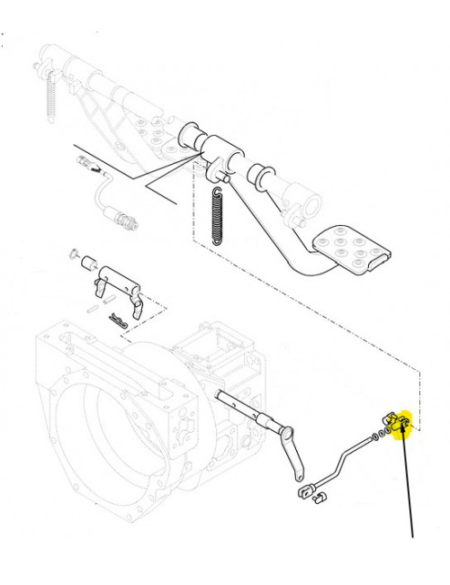 Forcellino comando pedali frizione New Holland -cod 9975055