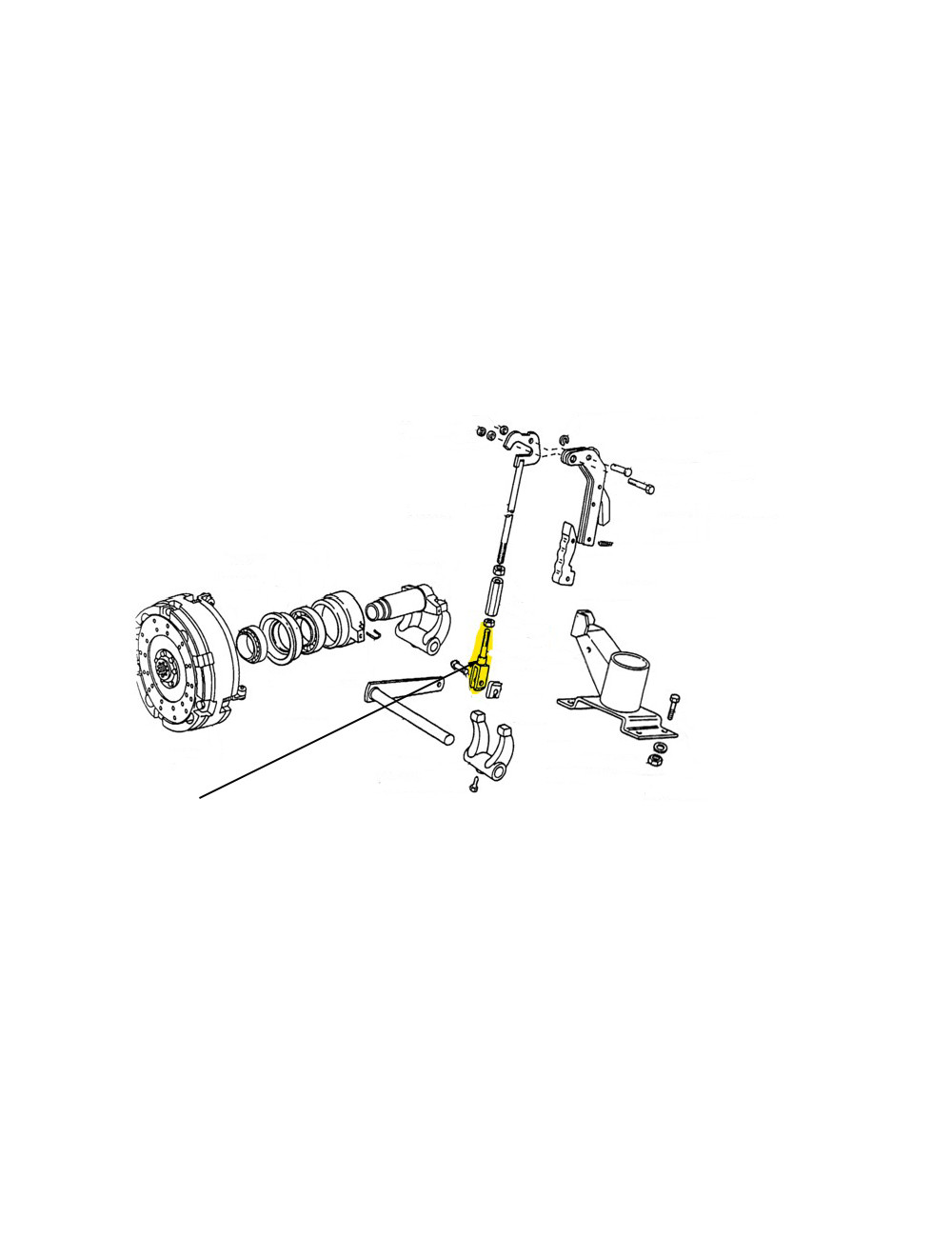 Forcella trasmissione cambio e leve New Holland - cod 10009471