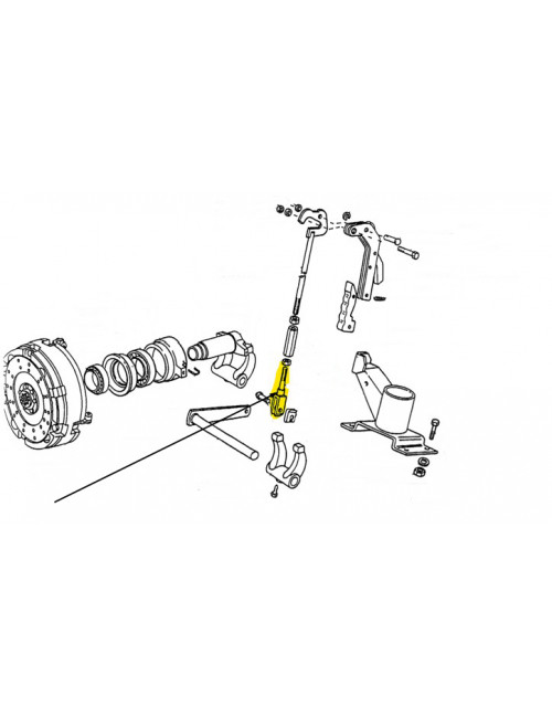 Forcella trasmissione cambio e leve New Holland - cod 10009471