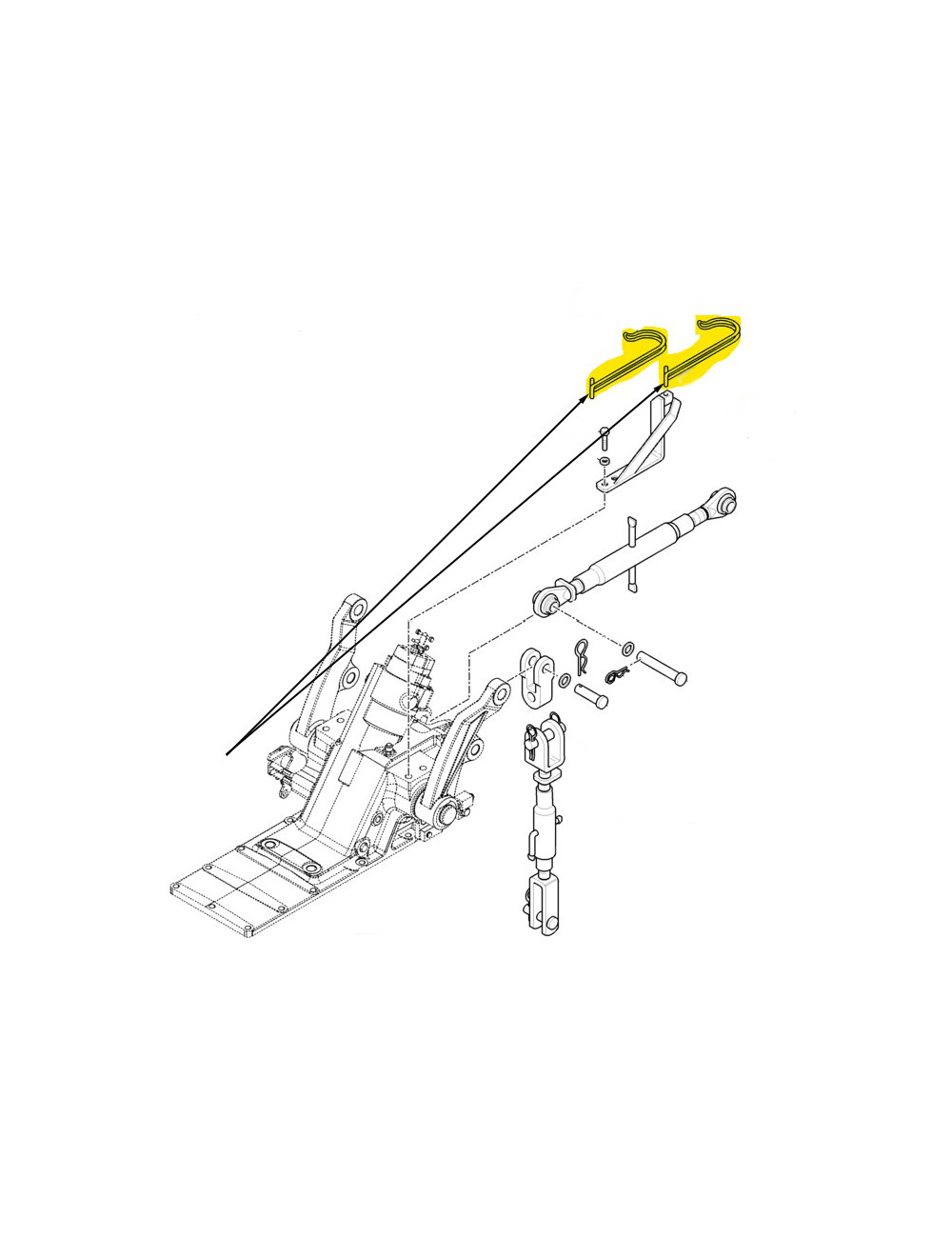 Gancio puntone e tiranti regolabili New Holland -cod 9975016 Gancio puntone e tiranti regolabili New Holland -cod 9975016