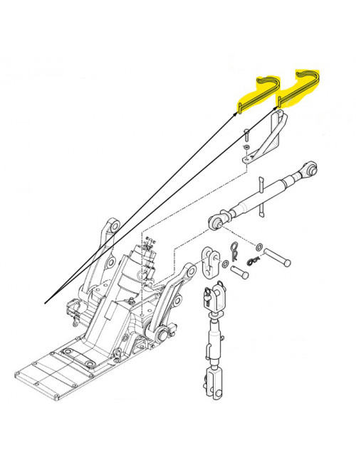 Gancio puntone e tiranti regolabili New Holland -cod 9975016