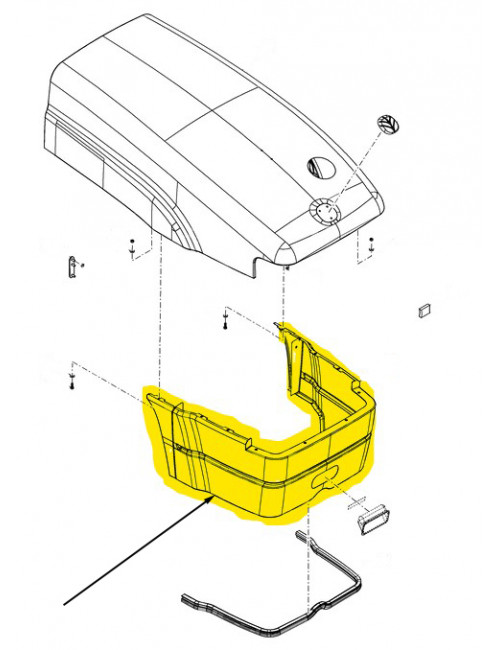 Griglia cofano anteriore New Holland - cod 87737895