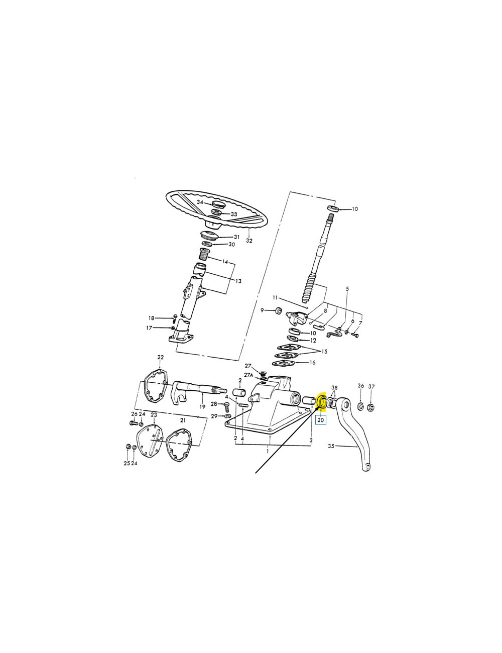 Guarnizione sterzo New Holland - cod 81803055