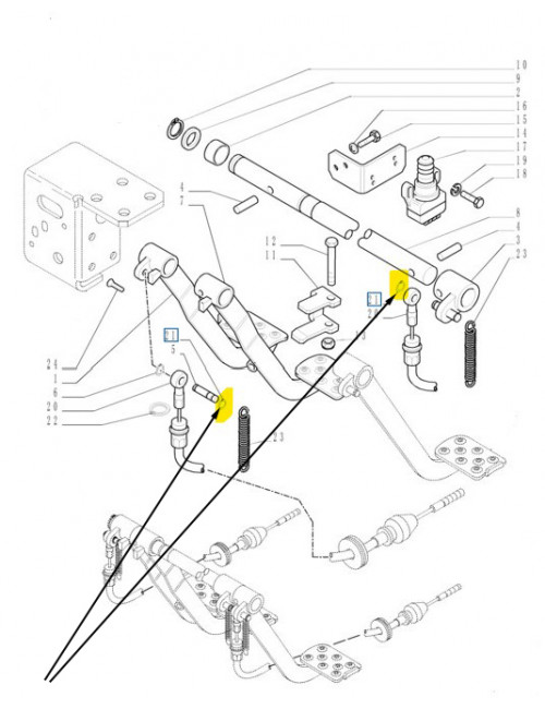 Guarnizione tenuta pedali freni New Holland - cod 9975126