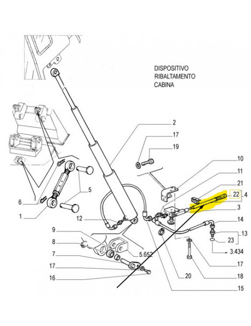 Impugnatura New Holland -cod 9966943