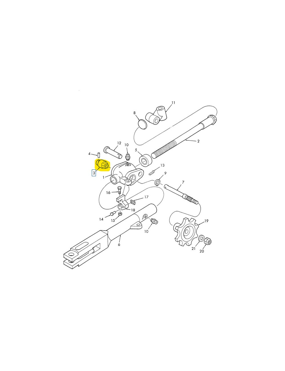 Ingranaggio braccio sollevatore New Holland - cod 81821843