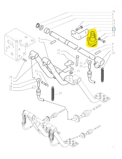 Interruttore comando freni a pedali New Holland -cod 9975298